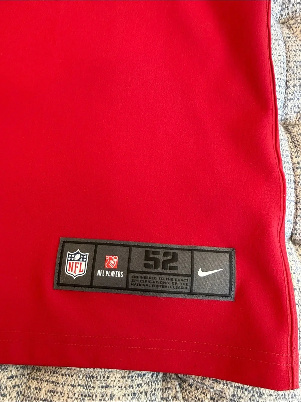 Nike Red Football Jersey #85 with White Accents MENS